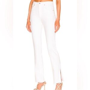 GRLFRND White Straight Leg Jeans 28
